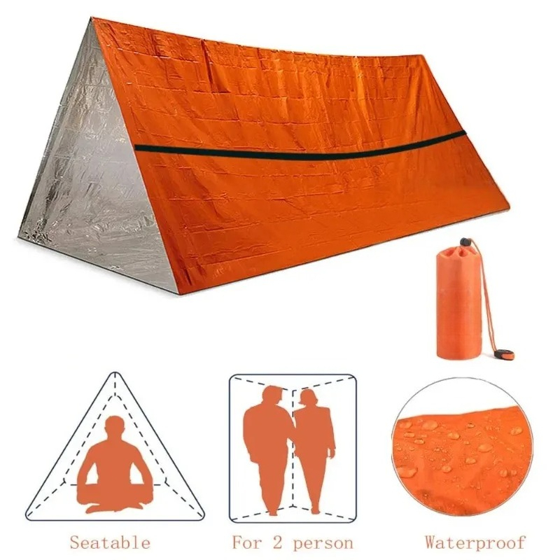Набор для выживания: палатка-у – обзор и цена Emergency Mylar Tent