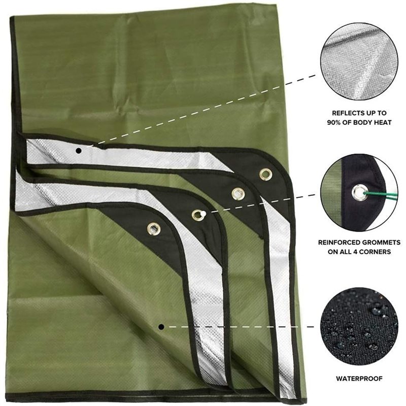 Многоразовый изолированный тен – обзор и цена Survival Blanket Reflective