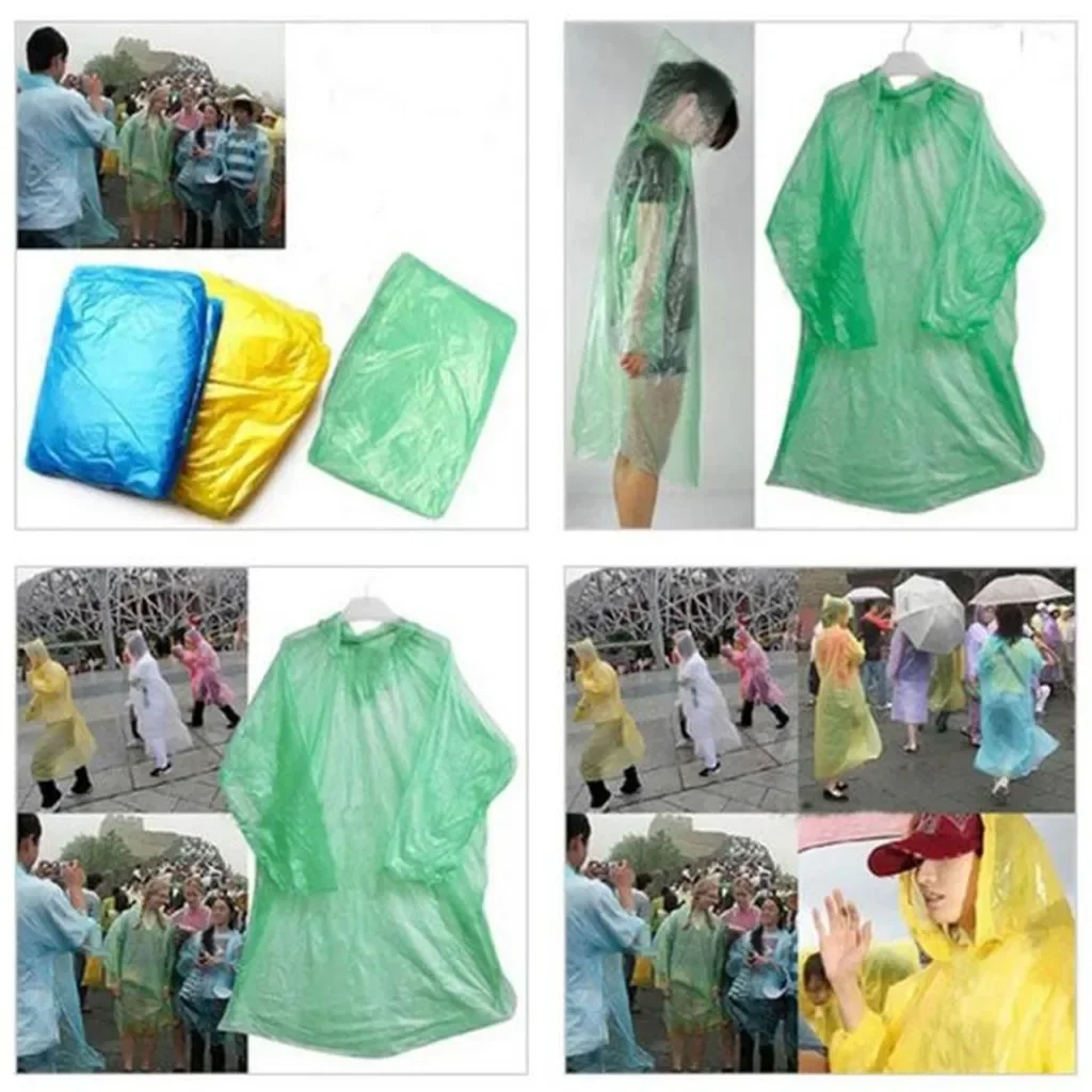 5/10 шт. одноразовый плащ для  – обзор и цена Emergency Poncho Rain
