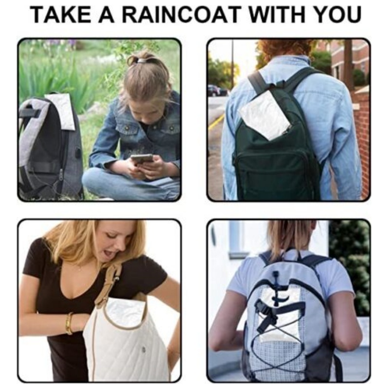 Одноразовый водонепроницаемый  – обзор и цена Emergency Poncho Rain